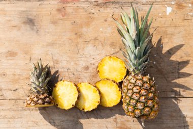 lezzetli ananas arka plan yakın çekim 