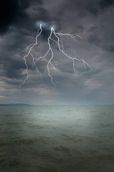 Orage Dans Ciel Dramatique — Photo