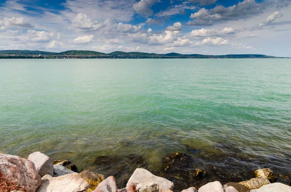 Güzel Balaton Gölü doğa manzara 