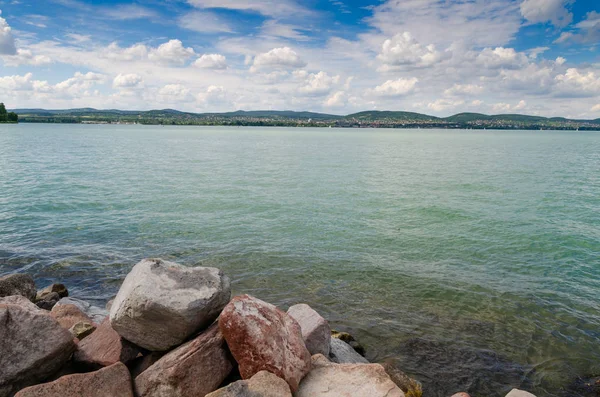 Güzel Balaton Gölü Doğa Manzara — Stok fotoğraf