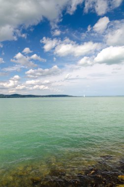Güzel göl Balaton manzara 