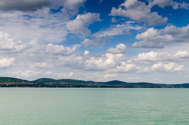 Güzel göl Balaton manzara 