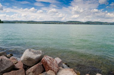 Güzel göl Balaton manzara 