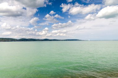 Balaton gölü Tihany manzara 