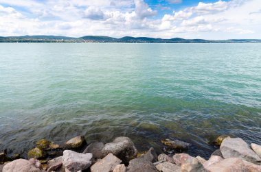 Balaton gölü Tihany manzara 