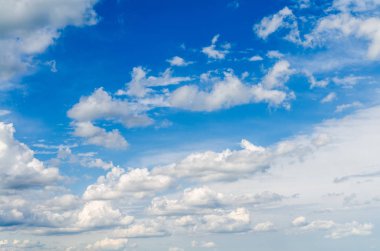Bulutlu mavi gökyüzü