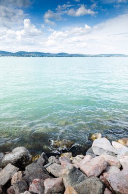 Balaton gölü Tihany manzara 
