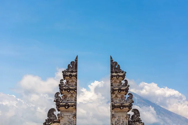 Door of evil and good. Pura Luhur Lempuyang temple Bali Indonesia.