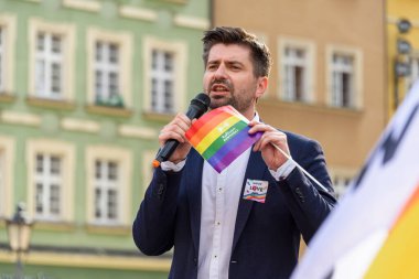 Wroclaw, Polonya, 19.06.2020 - Eşitlik için LGBT barışçıl yürüyüşü