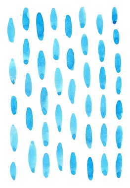 Suluboya Çizgileri Arkaplan Gökyüzü mavi renk, Beyaz üzerinde basit geometrik çizgiler.