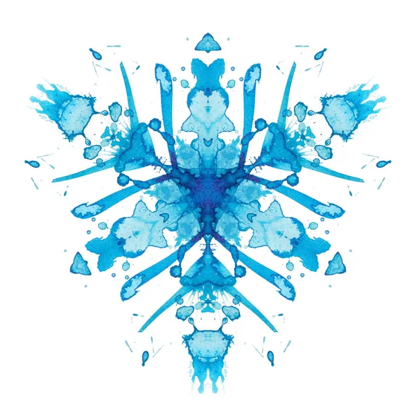 Caleidoscoop aquarel sneeuwvlok — Stockfoto