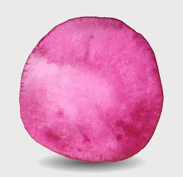Acquerello cerchio rosa, immagine vettoriale — Vettoriale Stock