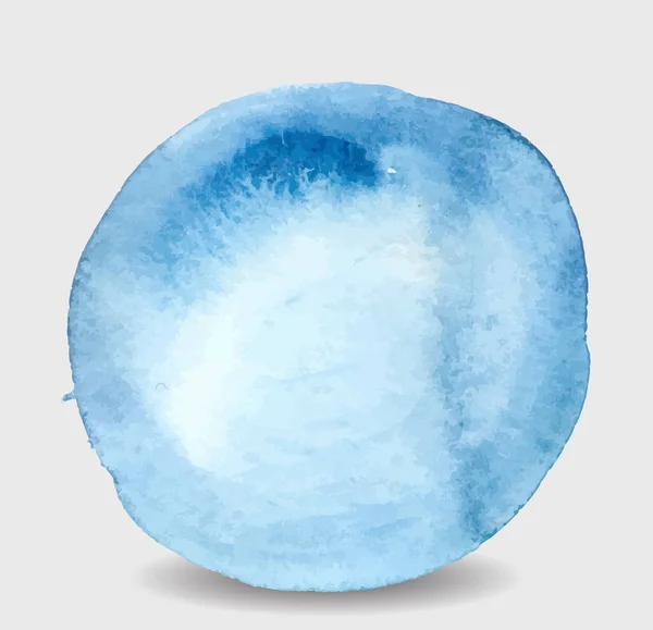 Akvarel modrý kruh, vektorový obraz — Stockový vektor