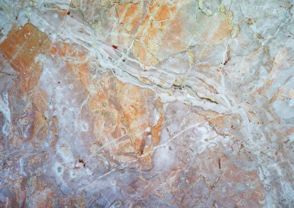Polished light orange veined stone surface, photo — Stock Photo, Image
