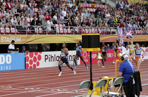 Tammerfors Finland Juli Hima Das Indien Vinna Guld Medalj 400 — Stockfoto