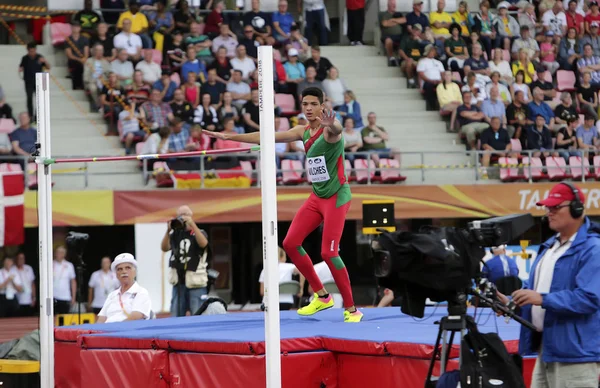 Tampere Finland Juli Roberto Vilches Fra Mexico Vinder High Jump - Stock-foto