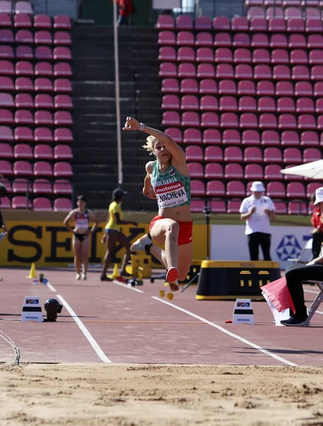 Tampere Finland July Aleksandra Nacheva Win Gold Medal Triple Jump — Stock Photo, Image