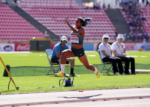 Tampere Finland July Mirieli Santos Brazil Win Silver Medal Triple — Stock Photo, Image