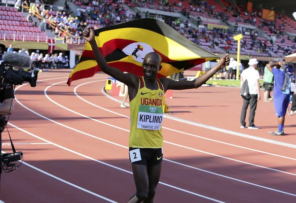 Tampere Finland July Jacob Kiplimo Uganda Win Silver 000M Iaaf — Stock Photo, Image