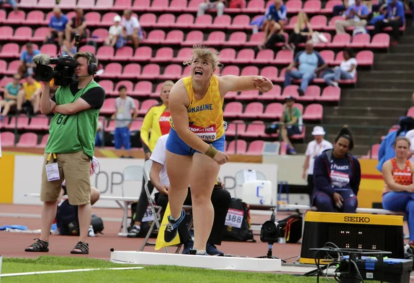 Tampere Finlândia Julho Tetyana Kravchenko Ucrânia Final Arremesso Campeonato Mundial — Fotografia de Stock