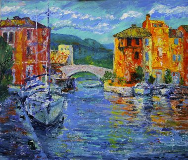 Sanat resim Port Grimaud Fransa