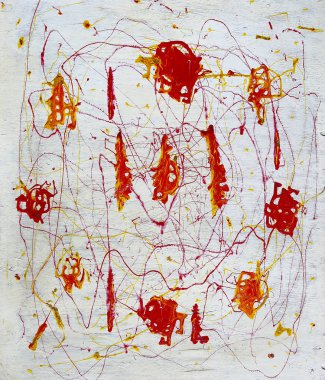 Soyut resim ateş zaman denilen