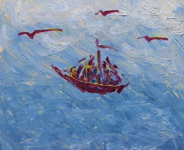 Pittura Arte Della Barca — Foto Stock