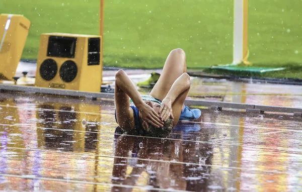 Atleta Después Carrera Dura —  Fotos de Stock