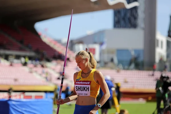 Tampere Finland Juli Alina Shukh Ukraina Memenangkan Final Dalam Kejuaraan — Stok Foto