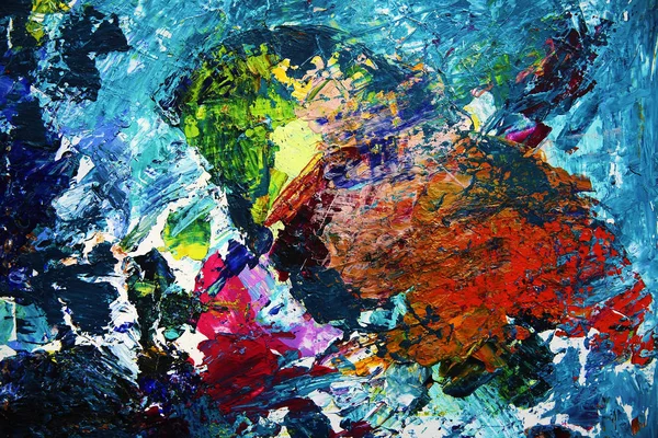 Abstract Kunst Schilderij Van Vogel — Stockfoto