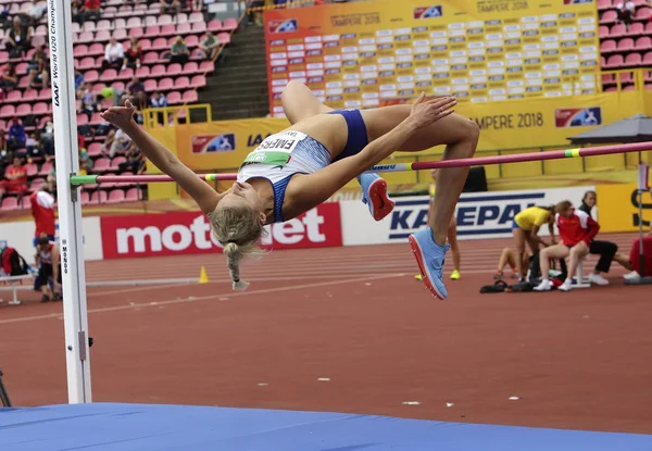 Tampere Finlandia Luglio Niamh Emerson Gbr Atleta Inglese Atletica Leggera — Foto Stock