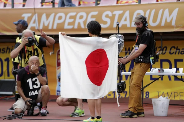 Tampere Finlandiya Temmuz Nozomi Tanaka Japonya Kazanmak Altın 3000 Metre — Stok fotoğraf