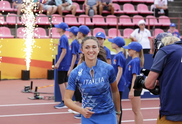 핀란드 이탈리아에서 Zabarino 창던지기 핀란드에 Iaaf U20 선수권 대회에서 2018 — 스톡 사진