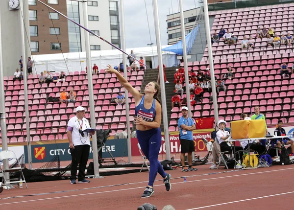 Tampere Finland July Dana Baker Usa Win Bronze Javelin Throw — Stock Photo, Image