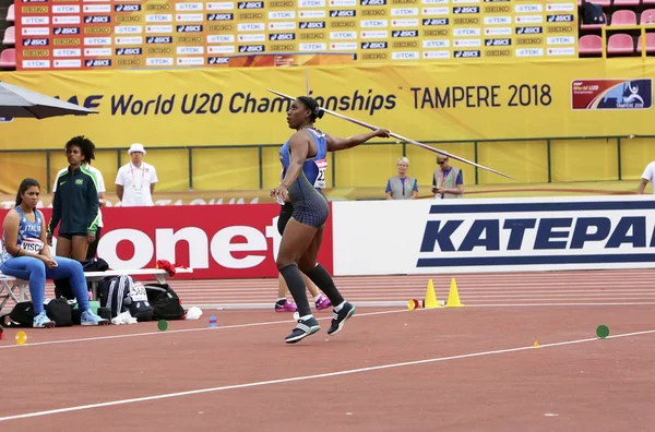 Tampere Finlandia Lipca Juleisy Angulo Ekwadoru Finale Iaaf World U20 — Zdjęcie stockowe