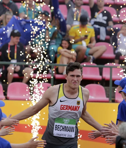 Tampere Finland Juli Andreas Bechmann Ger Raak Tienkamp Het Iaaf — Stockfoto