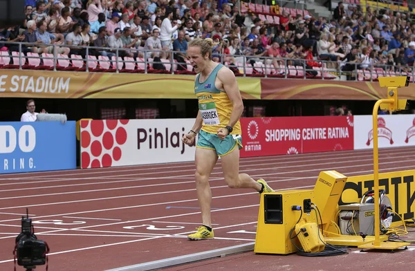 Tampere Finlândia Julho Gary Haasbroek Austrália Conquista Medalha Prata Decatlo — Fotografia de Stock