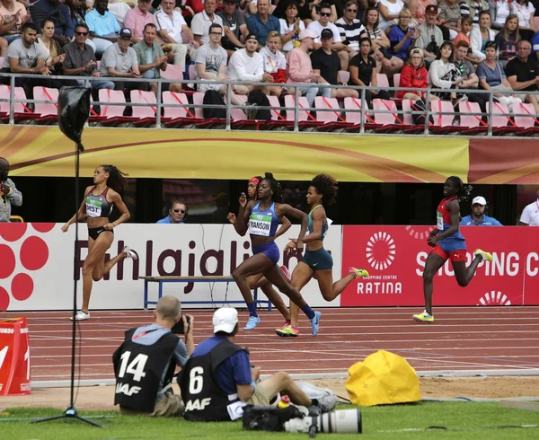 Tammerfors Finland Juli Idrottsutövare Kör 400 Metrs Semifinalen Som Iaaf — Stockfoto