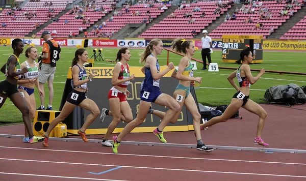 Tampere Finland Juli Athlets Halve Finale Van 800 Het Iaaf — Stockfoto