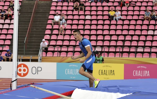 Tampere Finland July Matteo Madrassi Italy Pole Vault Event Iaaf — Stock Photo, Image