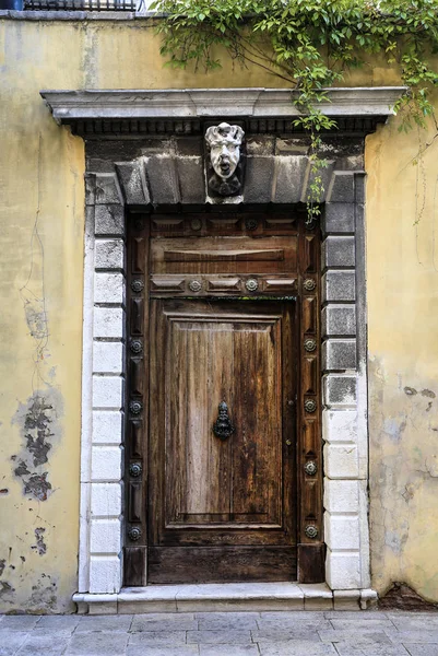 Oude Deur Venetië Italië — Stockfoto