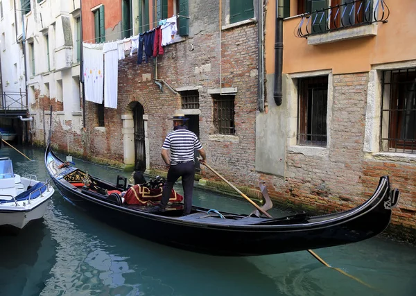Γόνδολα Στη Βενετία Ιταλία — Φωτογραφία Αρχείου