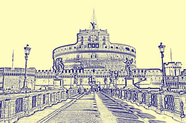 Castel Sant Angelo Roma cityscape