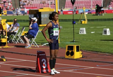Tampere, Finlandiya, 10 Temmuz: Ona Das (Hindistan) kazanmak altın madalya IAAF Dünya U20 Şampiyonası Tampere, Finlandiya 10 Temmuz, 2018 üzerinde 400 metreler.