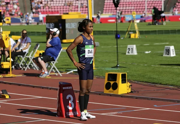 Tampere Finlandia Julio Hima Das India Gana Medalla Oro 400 —  Fotos de Stock