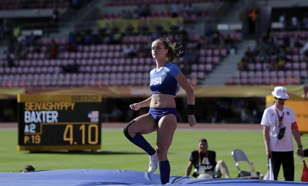 Tampere Finland Juli Rachel Baxter Usa Het Polsstokhoogspringen Evenement Iaaf — Stockfoto