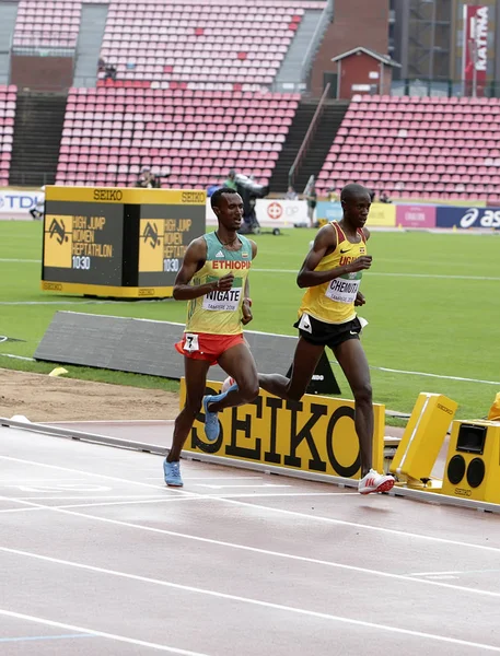 Tampere Finland July Takele Nigate Ethiopia Albert Chemuta Uganda Running — Stock Photo, Image