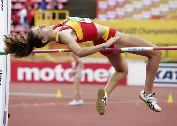 Tampere Finland July Claudia Conte Spain High Jump Heptathlon Event — Stock Photo, Image