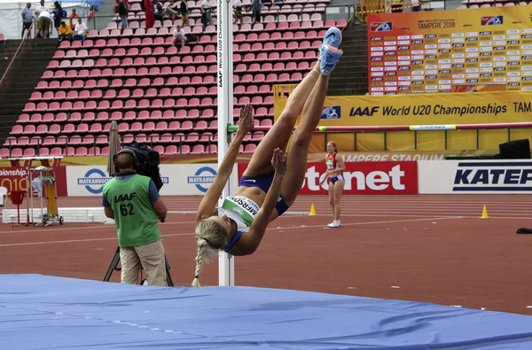 Tampere Finland July Niamh Emerson Gbr English Track Field Athlete — Stock Photo, Image