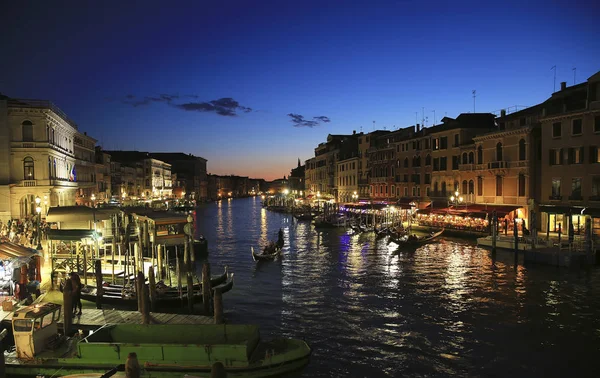 Paesaggio Del Canal Grande Venezia Sera — Foto Stock